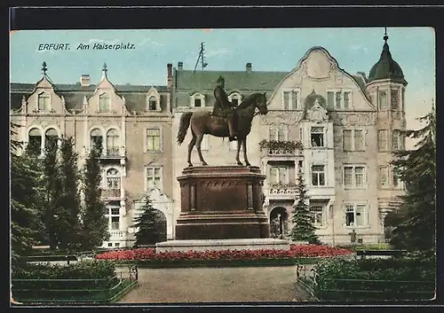 AK Erfurt, Partie am Kaiserplatz