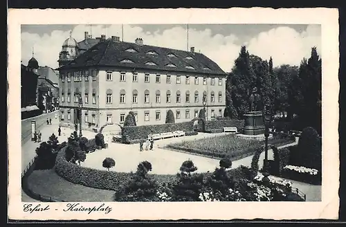 AK Erfurt, Blick auf den Kaiserplatz