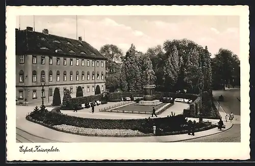 AK Erfurt, Blick auf den Kaiserplatz