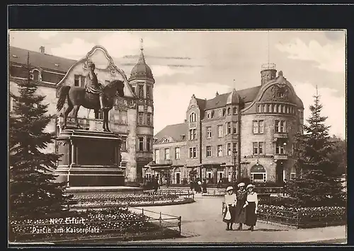 AK Erfurt, Partie am Kaiserplatz