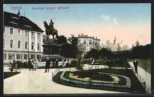 AK Erfurt, Denkmal Kaiser Wilhelm
