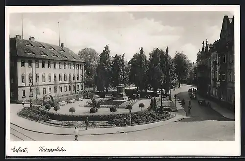 AK Erfurt, Blick auf den Kaiserplatz