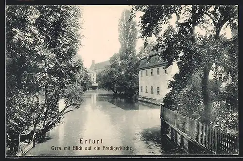 AK Erfurt, Gera mit Blick auf die Predigerkirche