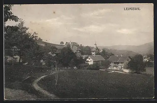 AK Leimiswil, Ortsansicht aus der Vogelschau