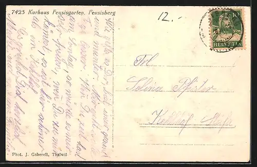 AK Feusisberg, Kurhaus Feusisgarten