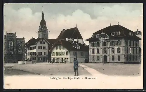 AK Zofingen, Bankgebäude und Brauerei