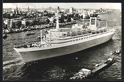 AK Rotterdam, Passagierschiff SS Rotterdam, Holland-Amerika Lijn