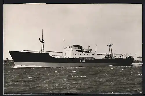 AK Handelsschiff MS Ohio auf See in Fahrt