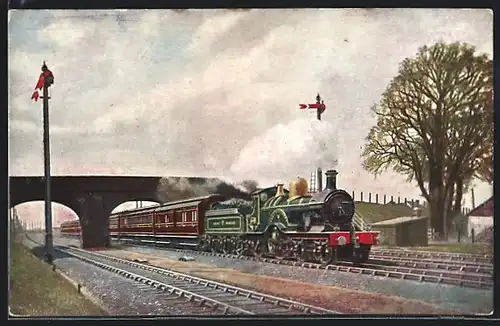 AK GWR up Birmingham Express passing Hayes