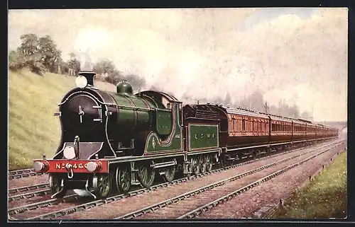 AK Exeter Express, L & SWR, englische Eisenbahn