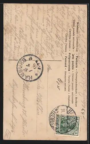 AK Opernsängerin Reta Walter mit Dutt