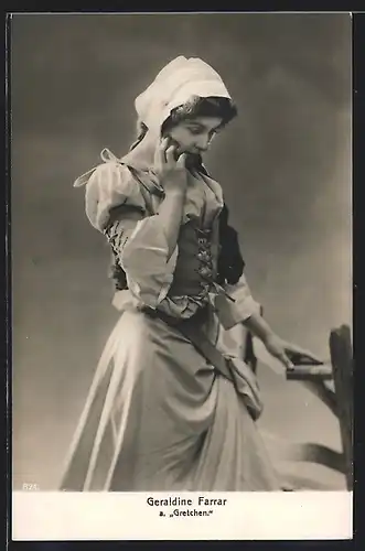 AK Opernsängerin Geraldine Farrar als Gretchen