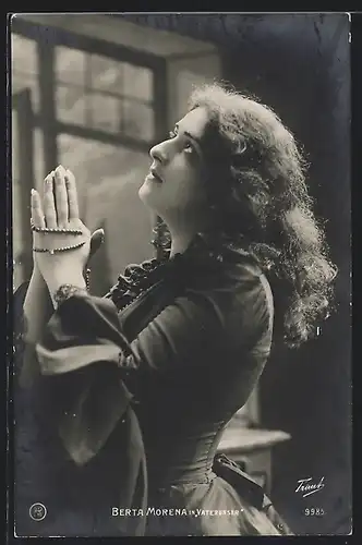 AK Opernsängerin Berta Morena in Vaterunser