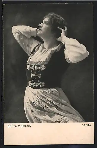 AK Opernsängerin Berta Morena als Senta