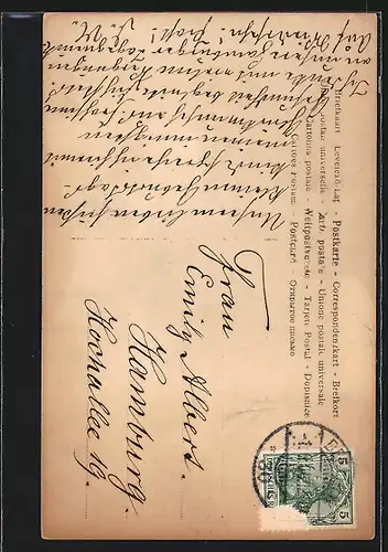 AK Opernsänger Rudolf Hettekopf als Falstaff in Die lustigen Weiber von Windsor