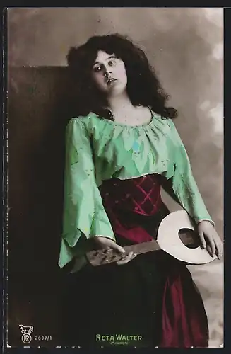 AK Opernsängerin Reta Walter als Mignon