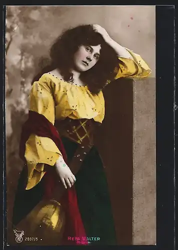 AK Opernsängerin Reta Walter als Mignon