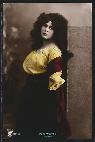 AK Opernsängerin Reta Walter als Mignon