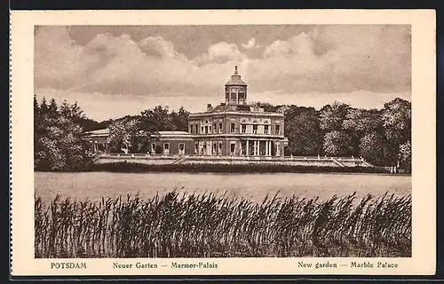 AK Potsdam, Marmor-Palais, Neuer Garten