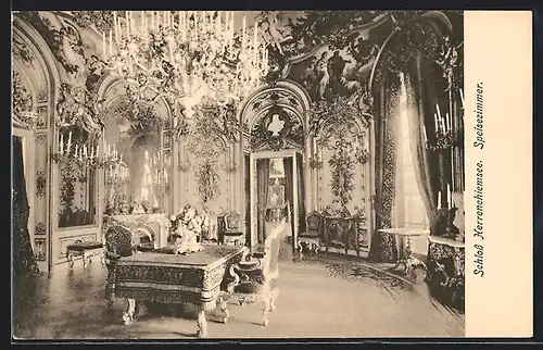 AK Herrenchiemsee, Schloss Herrenchiemsee, Speisezimmer