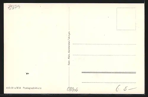 AK Burg Hohenzollern, Fliegeraufnahme