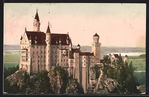 AK Schloss Neuschwanstein, Gesamtansicht