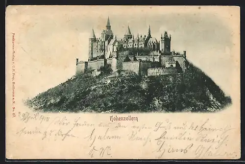 AK Burg Hohenzollern, Gesamtansicht