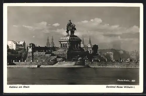AK Koblenz, Denkmal Kaiser Wilhelm I.