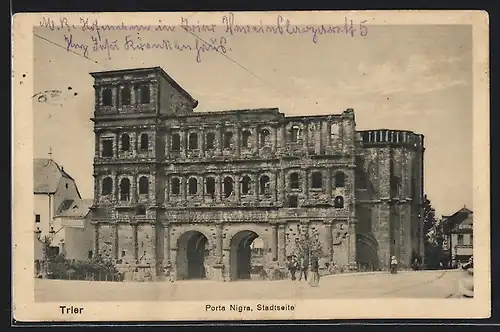 AK Trier, Porta Nigra, Stadtseite