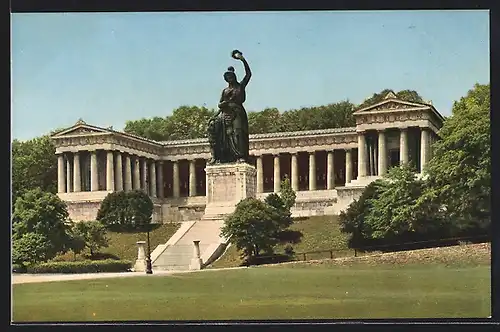 AK München, Bavaria mit Ruhmeshalle