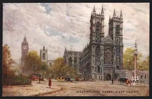 Künstler-AK Raphael Tuck & Sons Nr. 3583: Westminster Abbey, West Front