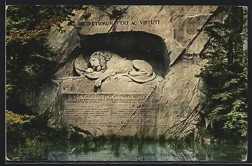 AK Luzern, Löwendenkmal