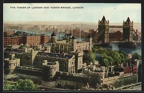 AK London, The Tower of London and Tower Bridge