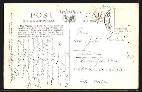 AK London, The Tower of London and Tower Bridge