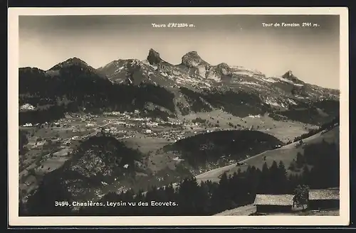 AK Chesières, Leysin vue des Ecovets