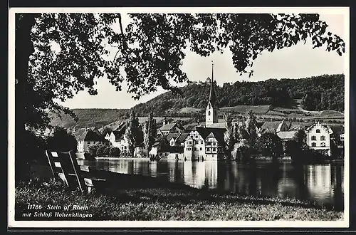 AK Stein am Rhein, Panorama mit Schloss Hohenklingen