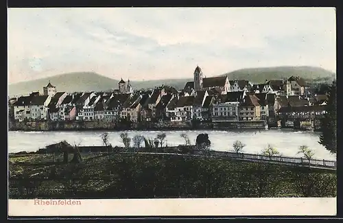 AK Rheinfelden, Blick zum Ort