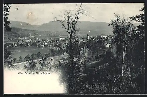 AK Aarau, Ortsansicht von Oberholz aus gesehen