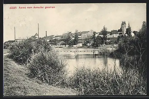 AK Aarau, Teilansicht vom Aareufer gesehen