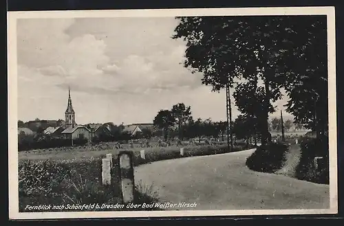 AK Schönfeld, Blick auf den Ort