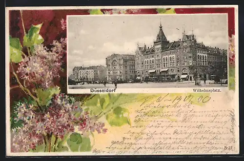 Passepartout-AK Düsseldorf, Wilhelmsplatz