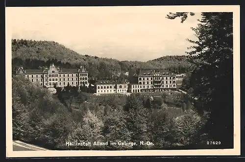 AK Alland im Gebirge, Blick zur Heilanstalt