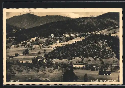 AK Enzenbach, Totalansicht mit Heilstätte