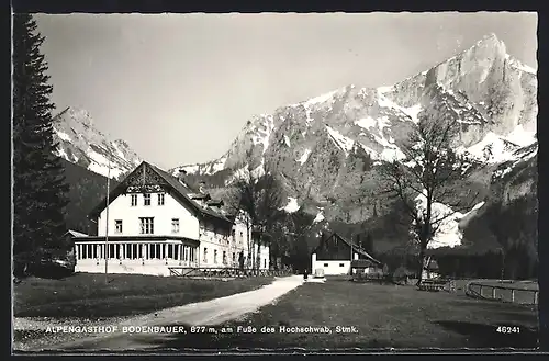 AK Thörl-St. Ilgen, Alpengasthof Bodenbauer am Fusse des Hochschwab
