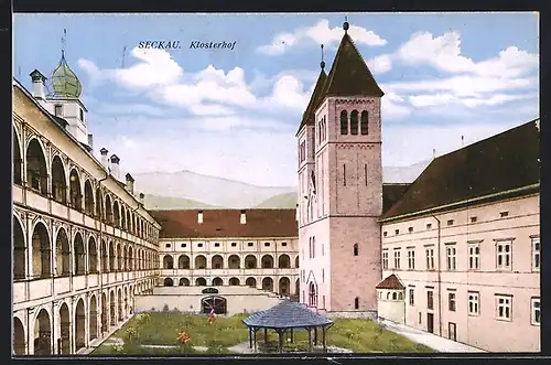 AK Seckau, im Klosterhof