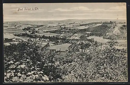 AK Bad Sulza i. Thür., Totalansicht aus der Vogelschau