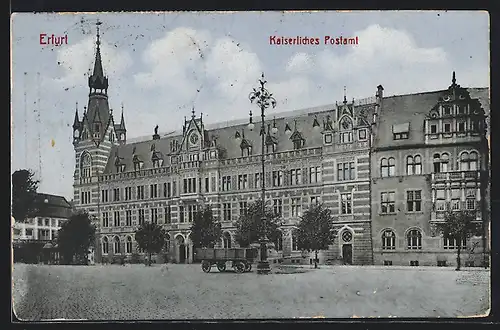 AK Erfurt, Kaiserliches Postamt