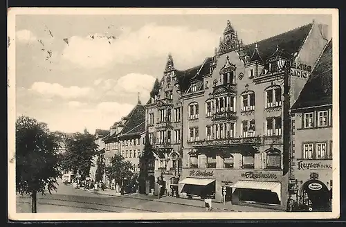 AK Erfurt, Angerstrasse mit Geschäften