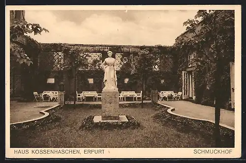 AK Erfurt, Schmuckhof im Hotel Haus Kossenhaschen