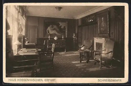 AK Erfurt, Haus Kossenhaschen, Schreibzimmer